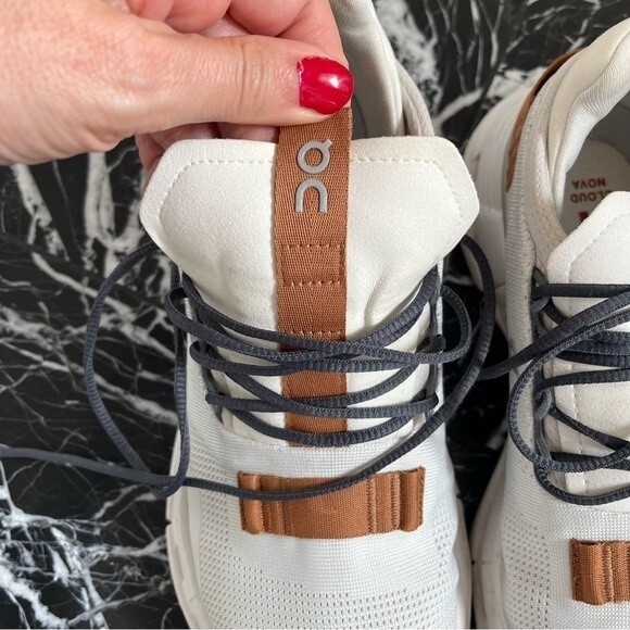 ON Running Couldnova Sneakers in White Pearl  7 - Picture 13 of 16